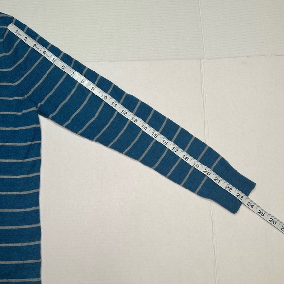 Smartwool Women's Split Stripe Sweater, V Neck, Medium, Merino Wool Blend - Picture 7 of 8